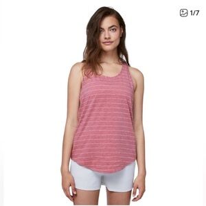lululemon athletica Stripe Scoop Neck Love Tank - Heathered Mauve